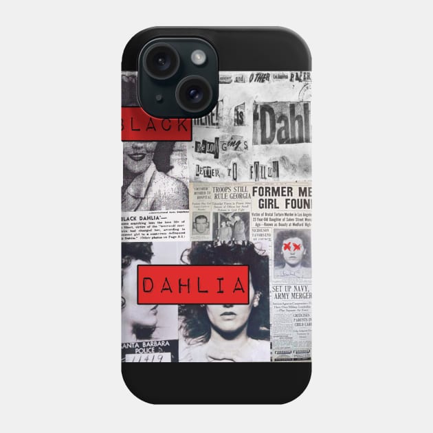 Black Dahlia Phone Case by BlackOzean