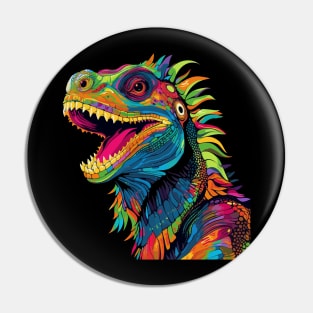 Iguana Smiling Pin