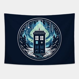 Tardis Greetings Tapestry