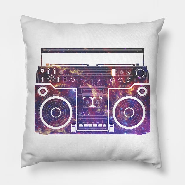 Boom Box Pillow by Bethany-Bailey