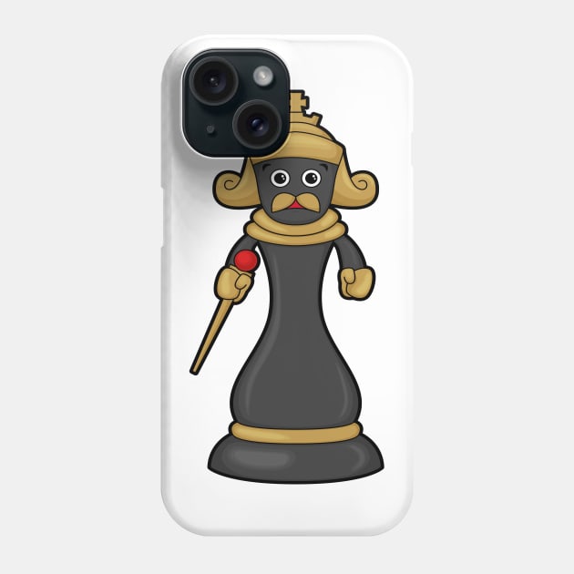 Chess piece King at Chess with Staff Phone Case by Markus Schnabel