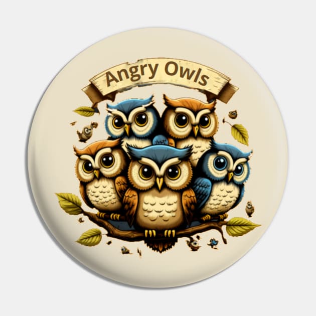 Angry Owls! Pin by Newtaste-Store