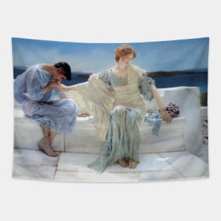 Ask Me No More by Sir Lawrence Alma-Tadema Tapestry