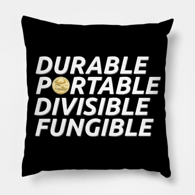 Gold Bug Design For Gold Dealers and Investors Pillow by zap