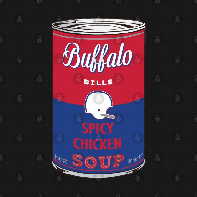 Buffalo Bills Soup Can by Rad Love