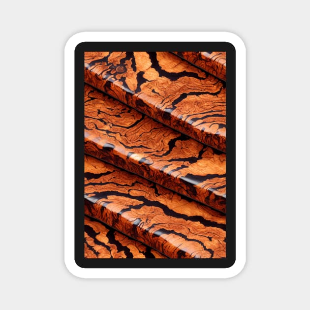 Wood pattern, a perfect gift for any woodworker or nature lover! #31 Magnet by Endless-Designs