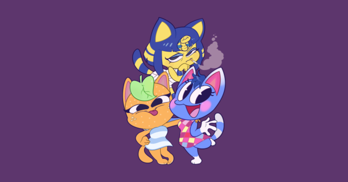 Animal Crossing Cats - Animal Crossing Characters - T-Shirt | TeePublic