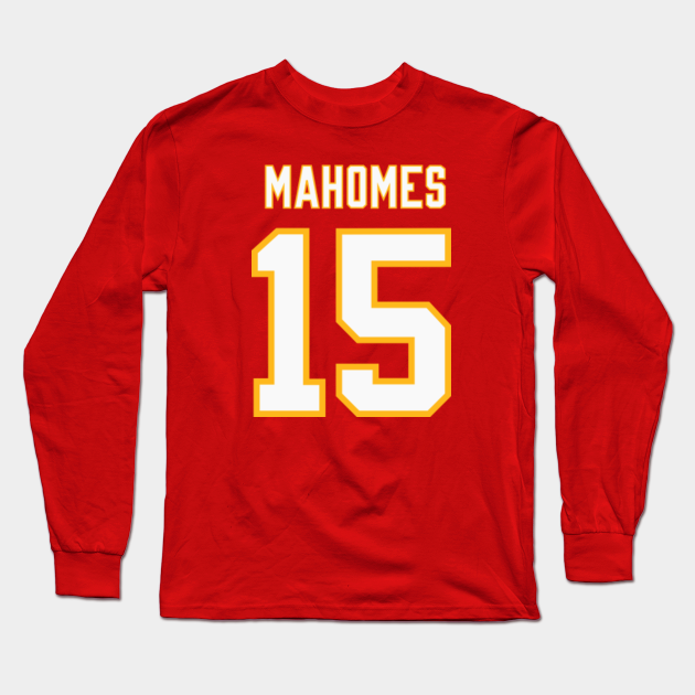 patrick mahomes long sleeve jersey