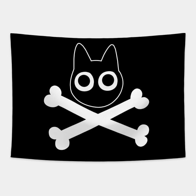 Black Cat Pirate Tapestry by pako-valor