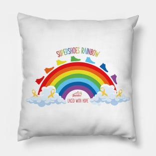 Charity - Supershoes Rainbow- Childhood Cancer Awareness Pillow