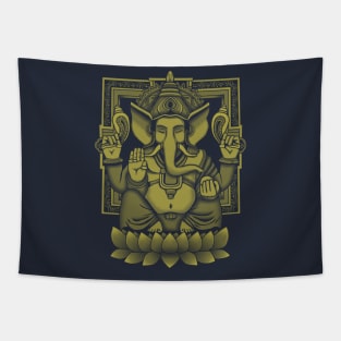 Ganesh Yellow Tapestry