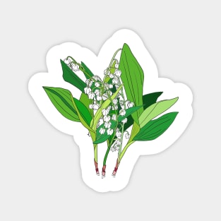 Lilly of the Valley Magnet