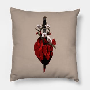 HEART and BAYONET Pillow