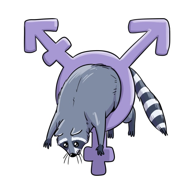 Trans Raccoon by sophielabelle