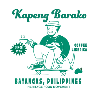 BATANGAS COFFEE PHILIPPINES SHIRT GREEN BACK PRINT T-Shirt