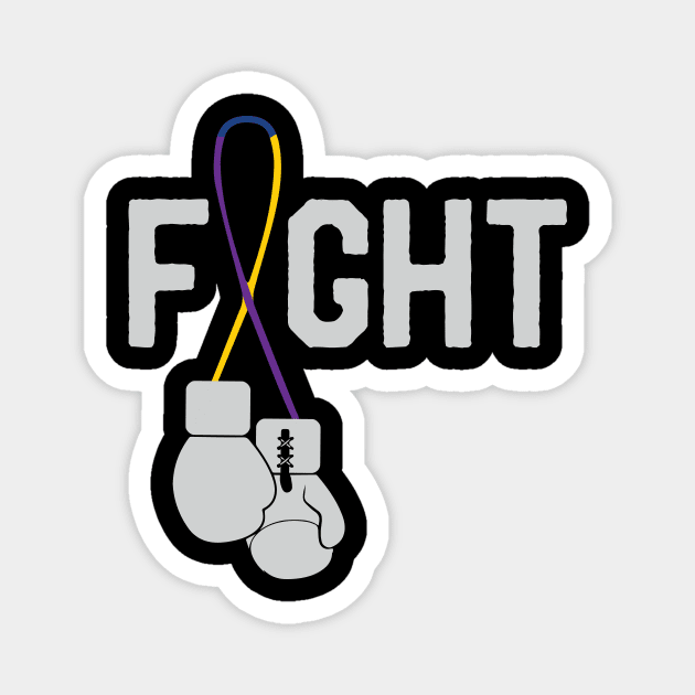 Fight Bladder Cancer Awareness Month Ribbon Walk Survivor Magnet by mrsmitful01