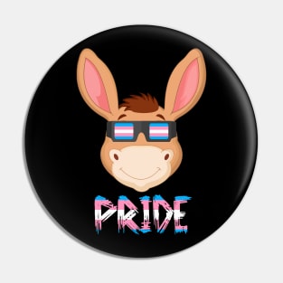 Donkey Transgender Flag Lgbt Pin