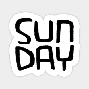 Sun Day, Days of The Week: Sunny Day, Sunday Magnet