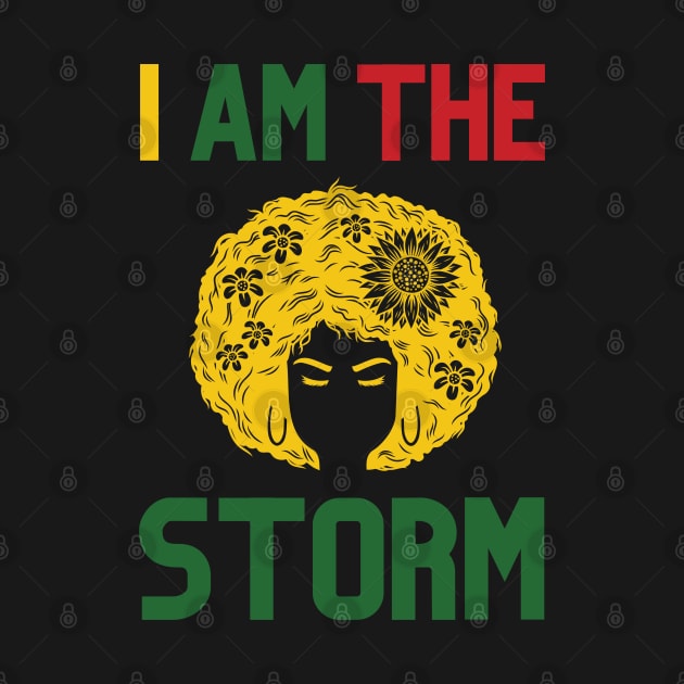 I Am The Storm Black History Month by HobbyAndArt