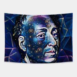 Denis Diderot Dark Night Portrait | Denis Diderot Artwork 5 Tapestry