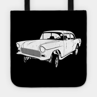 distressed chevy gasser bel air Tote