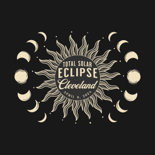 Total Solar Eclipse Cleveland Ohio USA April 2024 T-Shirt