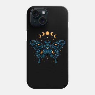 Moth and Moon Phone Case