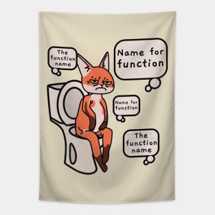 Name the function Funny coder in closet Tapestry