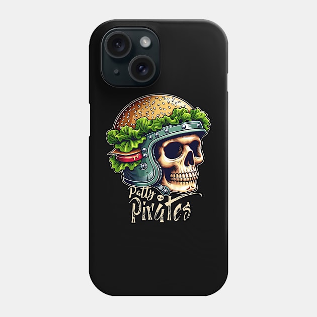 Burger Skull head skeleton Phone Case by LionKingShirts