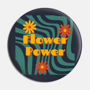 Flower Power design Pin