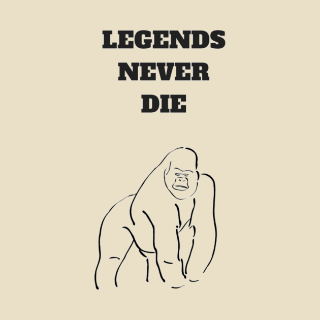 Harambe - Legends Never Die by asaxdavid