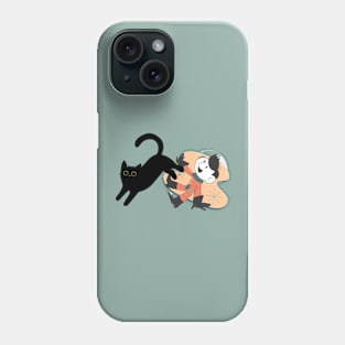 naughty cat funny gift Phone Case