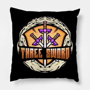 Three Sword Illustration Pillow