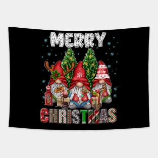 Merry Christmas Gnome Family Funny Xmas Tree Women Men Kids Tapestry