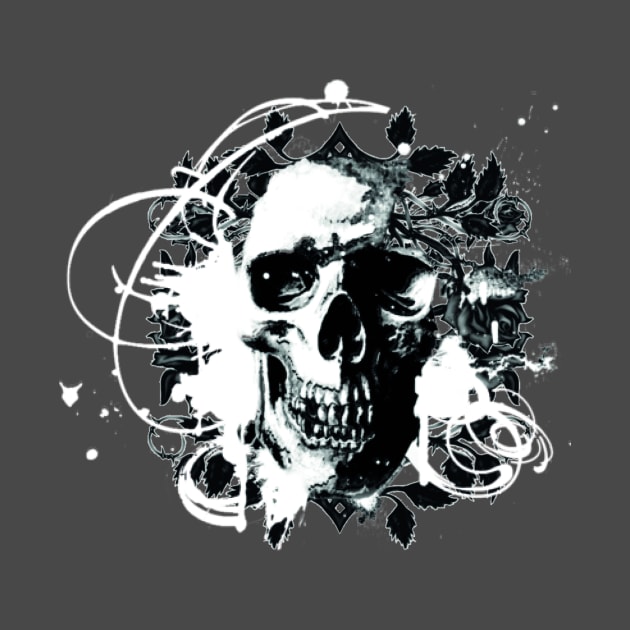 Skulls and graffiti's by Jhinx