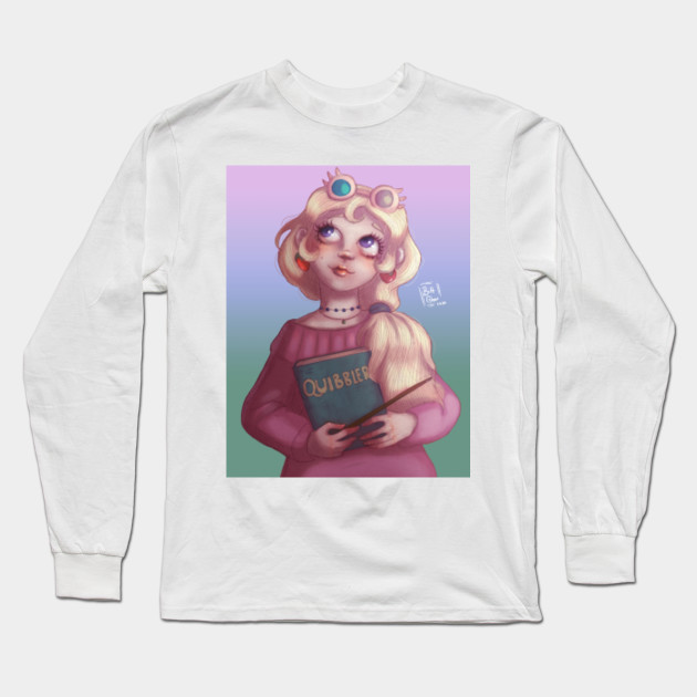 Luna Lovegood Fanart Harry Potter Long Sleeve T Shirt Teepublic