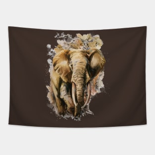 Elephant Painting Tapestry