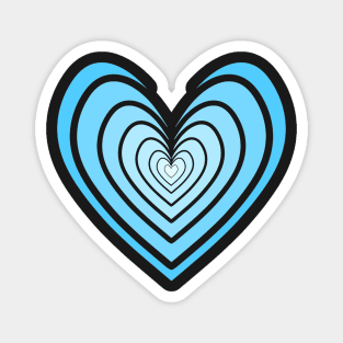 Rosy Heart (Light Blue) Magnet