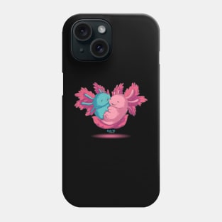 Axolotl in love Phone Case