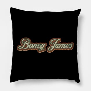 Boney James Vintage Text Pillow