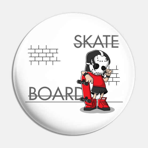 skateboard mask Pin by fflat hds