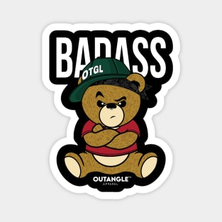 badass teddy bear Magnet