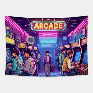 Hawkins Arcade Nostalgia Tapestry