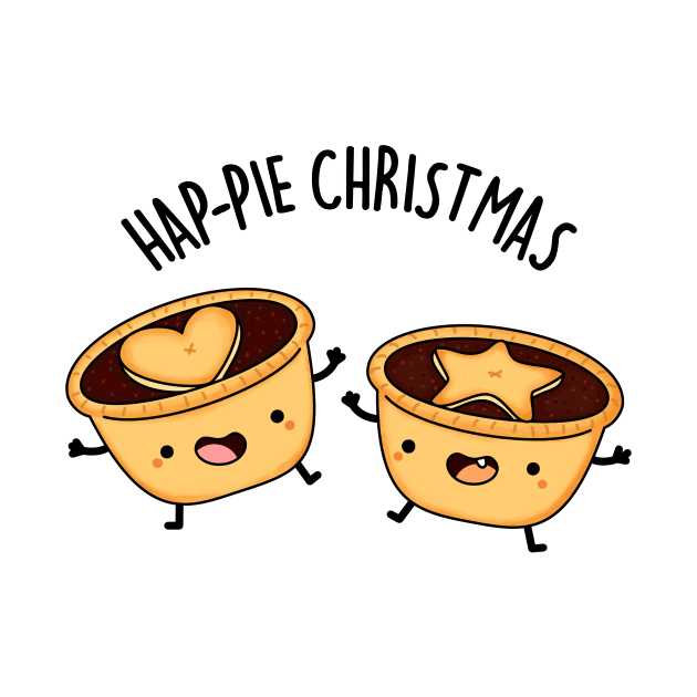 Hap-pie Christmas Funny yChristmas Pun by punnybone