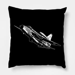 English Electric Lightning Jet Fighter Aircraft RAF Airplane Plane Pillow