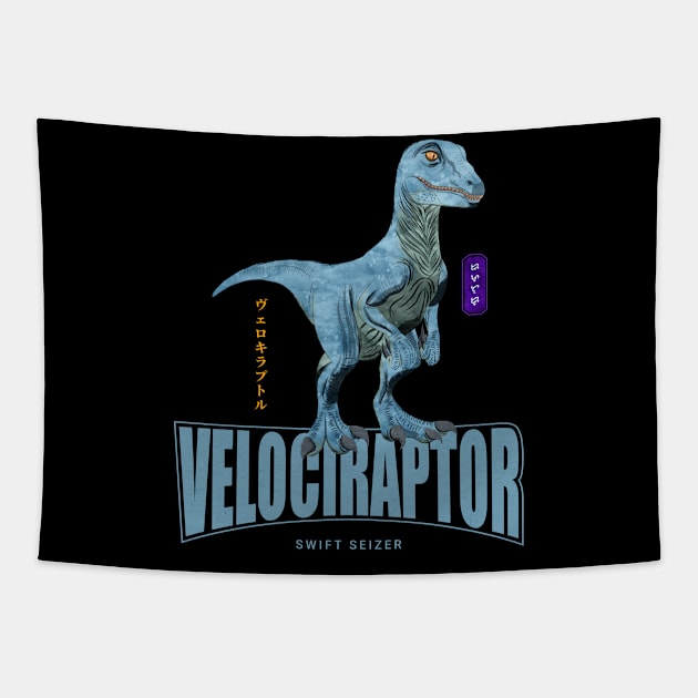 Velociraptor Tapestry by Thor Reyes