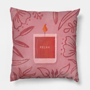 Scented Candle (Red) Pillow