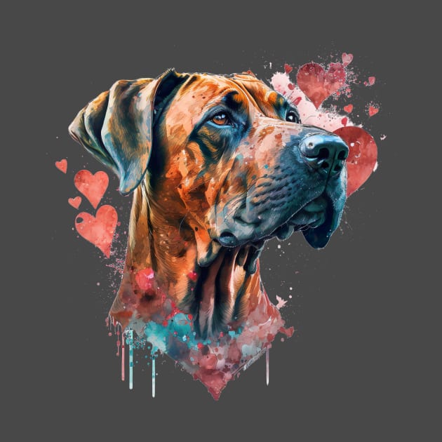 Valentines Ridgeback - Unleashing love, one wag at a time by UmagineArts