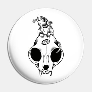 Mouse skull Pin