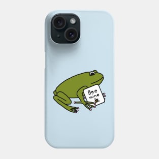 Green Frog says Bee Mine on Valentines Day Phone Case